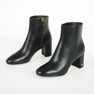 Tory Burch Brooke 70mm Leather Booties Black